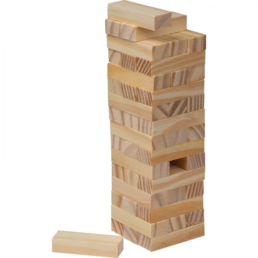 Gra typu jenga LEOPOLDO 50742 - Brązowy