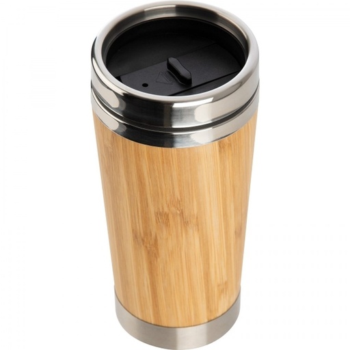 Kubek termiczny bambusowy 400 ml CHRISTOPH 60926 - Beżowy