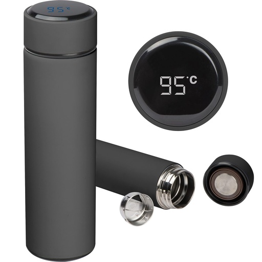 Termos z wyświetlaczem LED 450 ml WINSTON 61554 - Czarny
