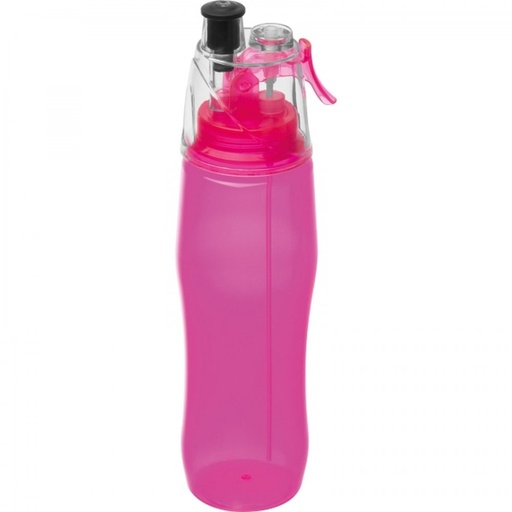Butelka plastikowa ze spryskiwaczem 700 ml ELEANOR 62592 - Różowy