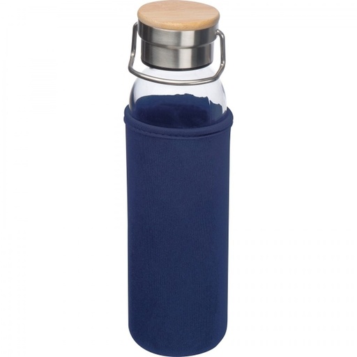 Butelka szklana z pokrowcem 600 ml RAMONA 63181 - Granatowy