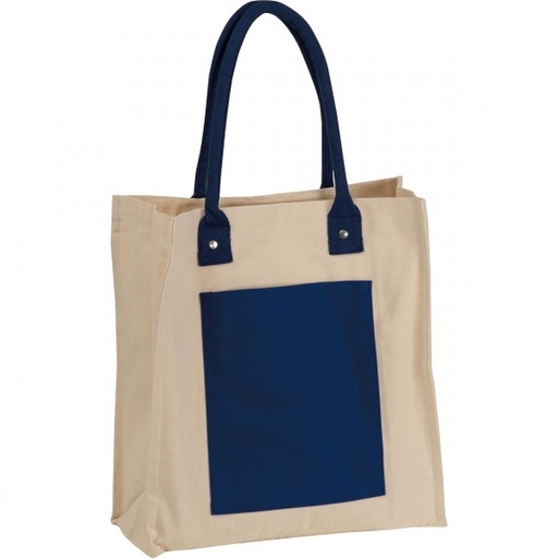 Torba płócienna z długimi uszami 320 g/m2 RODOLFO 65218 - Granatowy