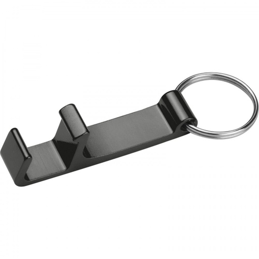 Brelok metalowy otwieracz do butelek ADRIANO 82325 - Czarny
