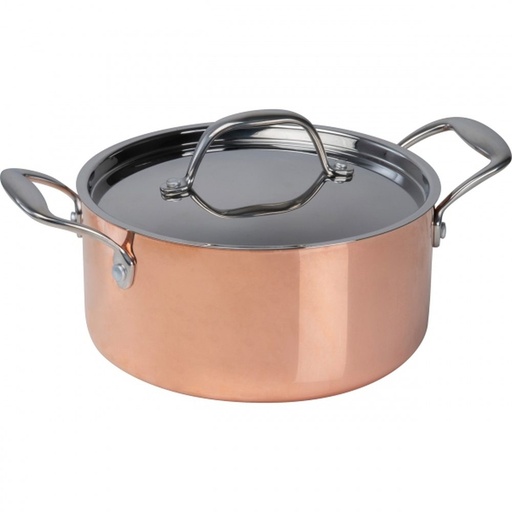 Garnek do indukcji CrisMa ⌀20,5 cm AGATA 84973 - Miedziany