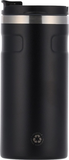 Kubek termiczny ze stali z recyklingu 450 ml SILVIO 85365 - Czarny
