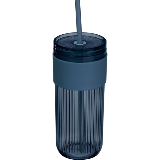 Kubek ze słomką 660 ml SOLEDAD 85529 - Granatowy