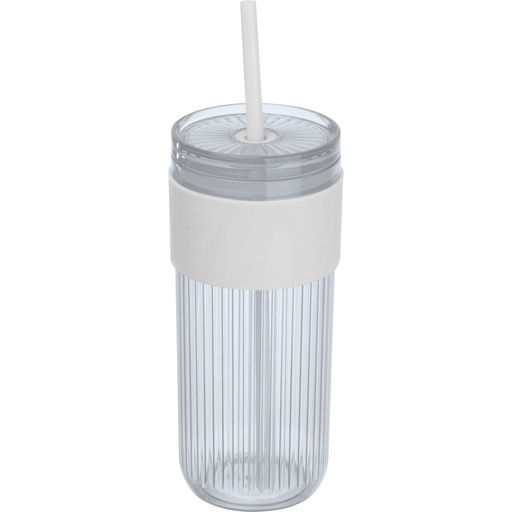 Kubek ze słomką 660 ml SOLEDAD 85529 - Biały