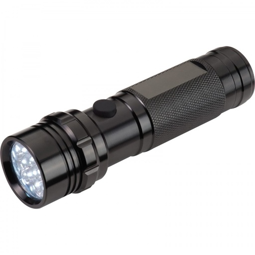 Latarka metalowa 14 LED ERASMO 88422 - Czarny