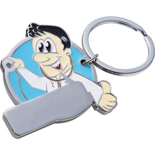Brelok metalowy CrisMa ROBERT 93481 - Jasnoniebieski