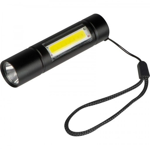 Latarka LED z diodą COB RHONDA 93791 - Czarny
