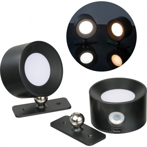 Lampy ścienne 2 szt. CrisMa HEDWIG 94880 - Czarny