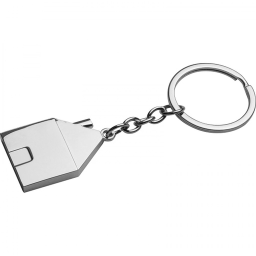 Brelok metalowy domek GILBERT 97654 - Szary