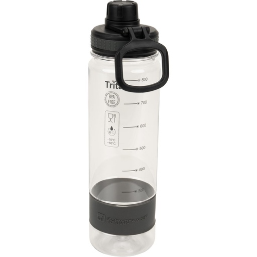 Butelka z tritanu 800 ml KIBO Schwarzwolf F490020 - Przeźroczysty