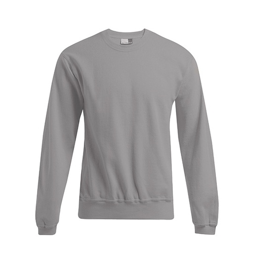 Sweter Męski Klasyczny Bawełniany E2199N - New Light Grey (Solid)