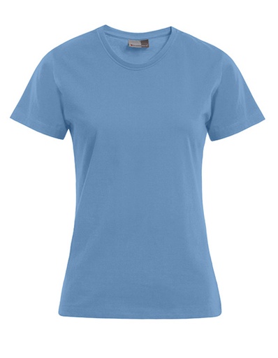 Damski T-shirt Slim E3005 - Alaskan Blue