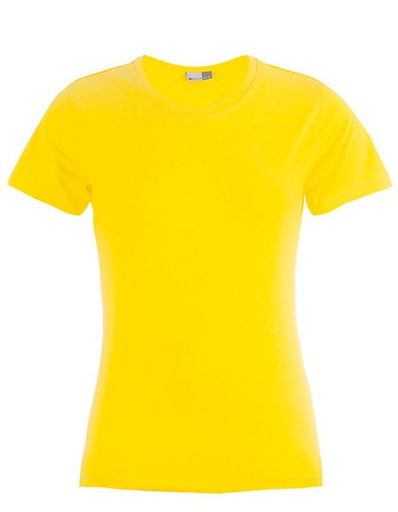 T-shirt Damski Slim Bawelniany E3005 - Gold