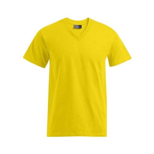 T-shirt V-neck klasyczny E3025 - Gold