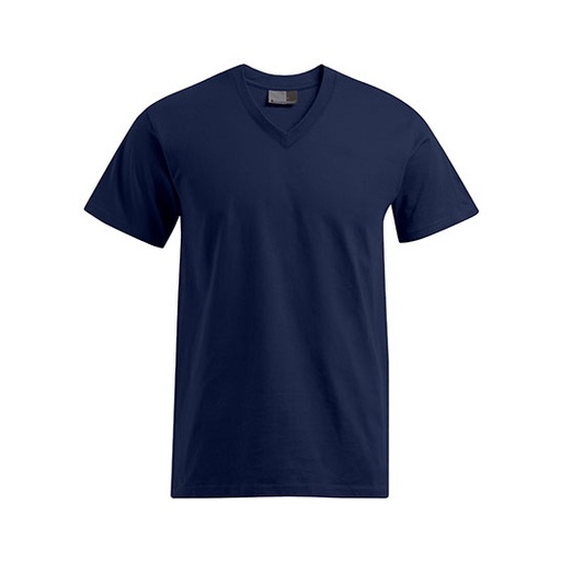 T-shirt męski V-neck klasyczny E3025 - Navy