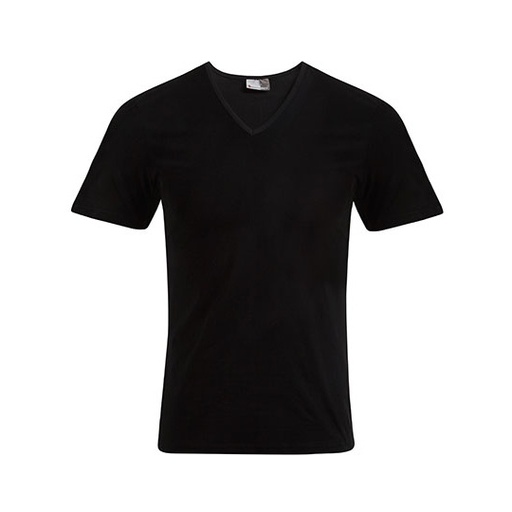 T-shirt męski Slim z dekoltem V E3082 - Black