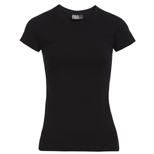 Damski T-shirt Slim E3085 - Black