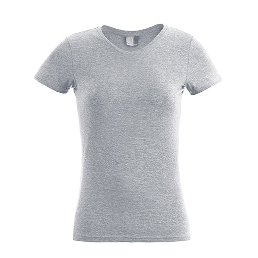 T-shirt Damski Slim Bawelna Elastan E3085 - Sports Grey (Heather)