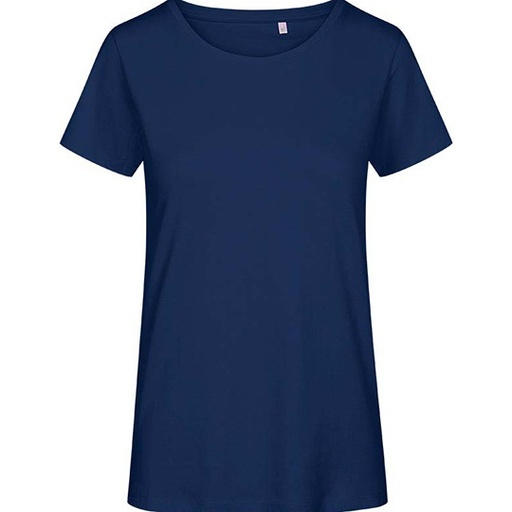 T-shirt Damski Slim Bawełna Organiczna E3095 - French Navy