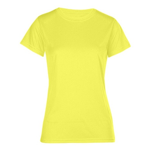 Damska koszulka termoaktywna z krótkim rękawem E3521 - Safety Yellow