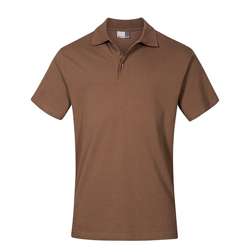 Męskie polo SLIM E4001 - Brown