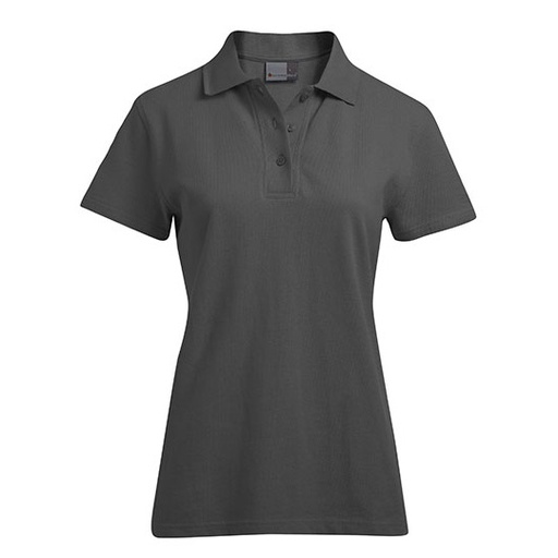 Damska koszulka polo slim E4005F - Graphite (Solid)