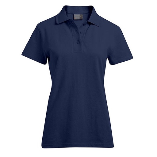 Damska koszulka polo slim E4005F - Navy