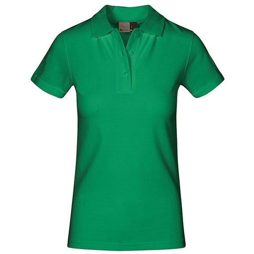 Damska koszulka polo slim E4005F - Kelly Green