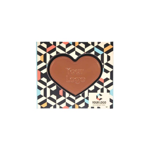 Czekolada Choco4mat mini serce – Mleczna bez cukru – pakiet 200 szt.