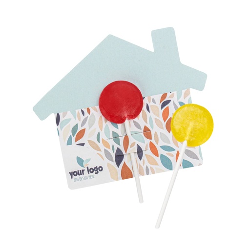 Lizak owocowy Lolly Flyer dom – Miks smaków – wariant 1 – pakiet 1000 szt.