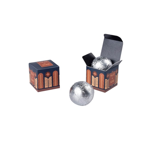 Pralinka Sweet Sphere single box – Mleczna z orzechów laskowych – pakiet 300 szt.