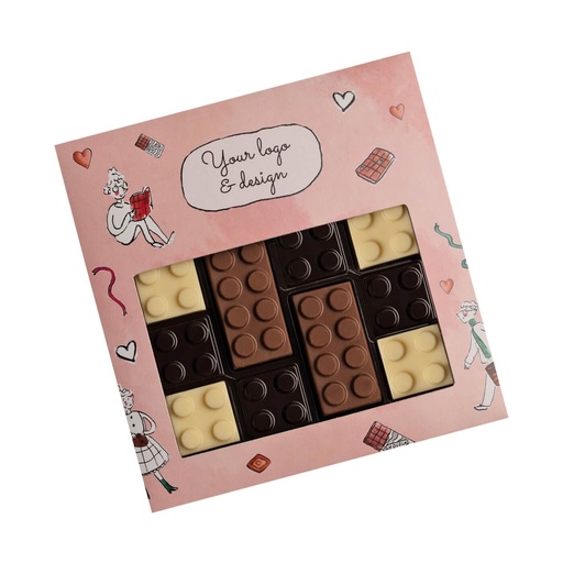 Praliny Chocolate Brick Box – Miks czekolad – pakiet 100 szt.