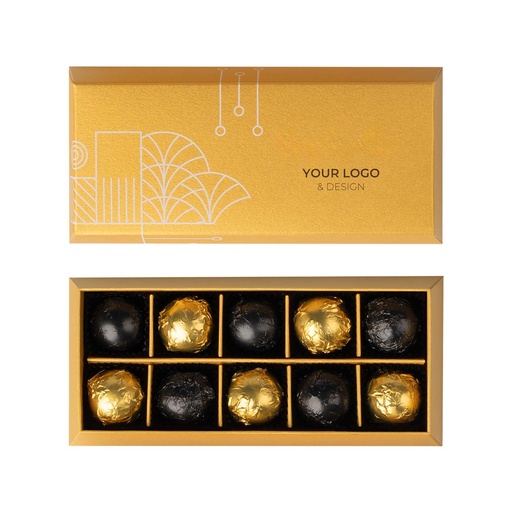 Bombonierka uncja golden spheres – Miks czekolad – pakiet 100 szt.