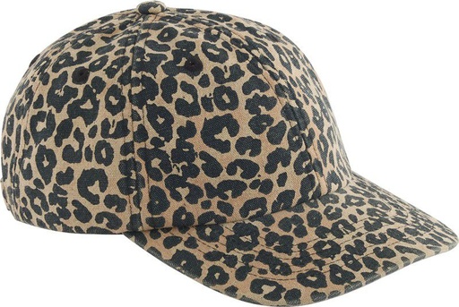 Czapka 6-panelowa w panterkę CB110 - Vintage Leopard Print