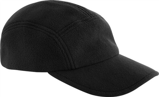Czapka 5-panelowa z polaru z recyklingu CB254R - Black