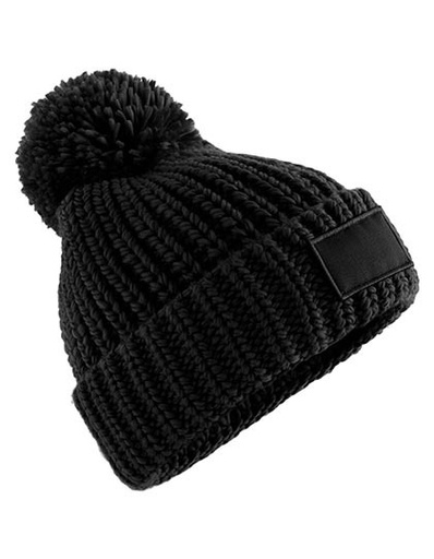 Czapka dzianinowa z naszywką Toasty CB329 - Black