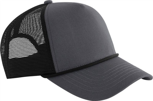 Czapka trucker 5-panelowa ze sznurkiem CB633 - Graphite Grey / Black