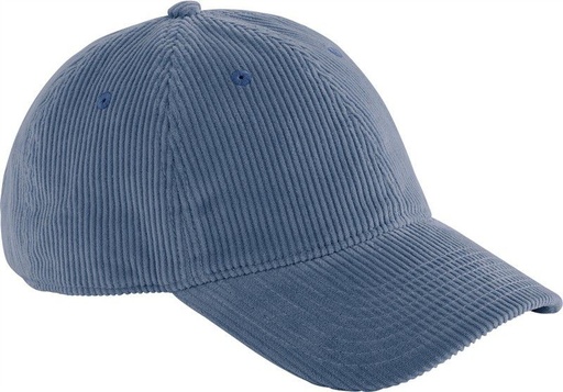 Sztruksowa czapka typu dad cap CB692 - Slate Blue