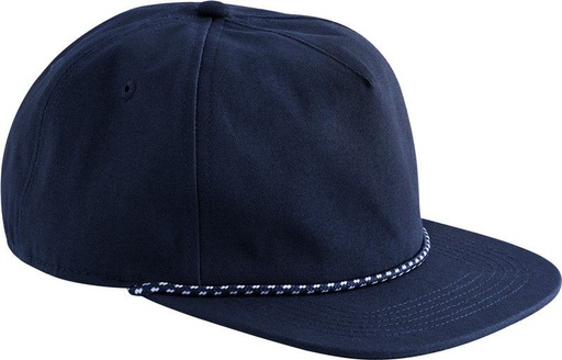 Czapka 5-panelowa z bawełny organicznej ze sznurkiem CB864N - Oxford Navy