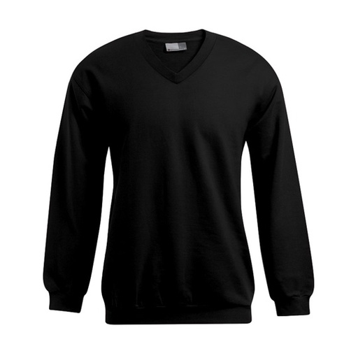 Męski sweter z dekoltem w serek E5025 - Black