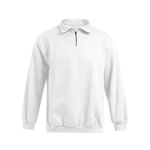 Sweter Męski Klasyczny Bawełniany ze Stojka E5050N - White