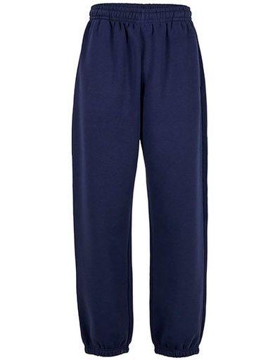Spodnie Dresowe Luzne Bawelniano Poliestrowe BY286 - Navy