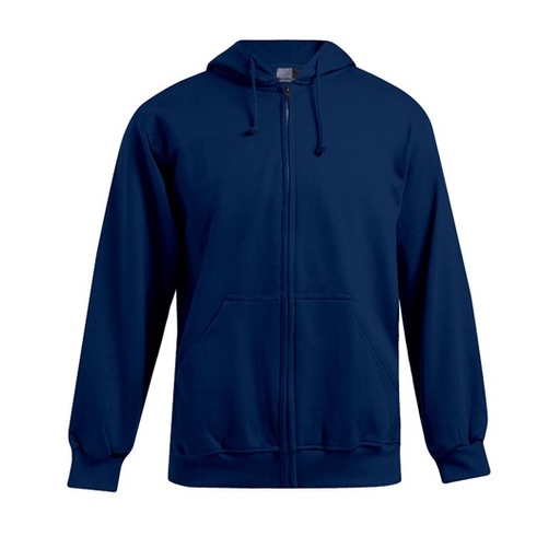 Bluza męska z kapturem i zamkiem E5182 - Navy