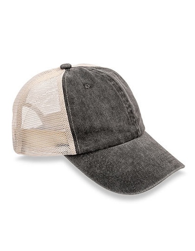 Czapka Trucker Bawełniana Vintage RH094 - Vintage Black