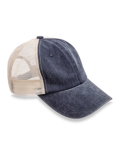 Czapka Trucker Bawełniana Vintage RH094 - Vintage Denim