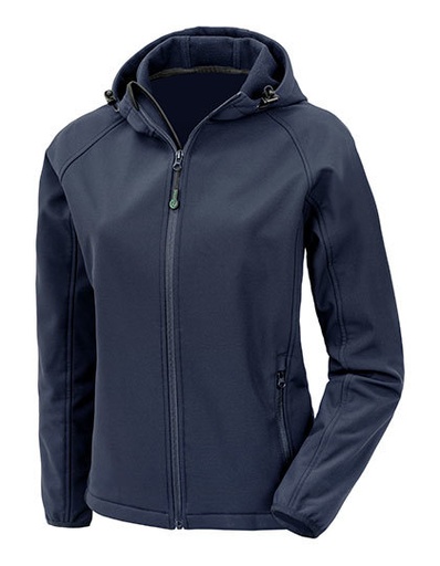 Damska kurtka softshell 3-warstwowa z kapturem RT911F - Navy