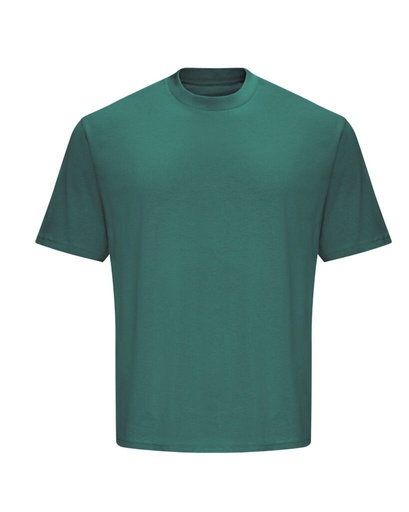T-shirt Oversize Bawełniany 240 AWT003 - Moss Green